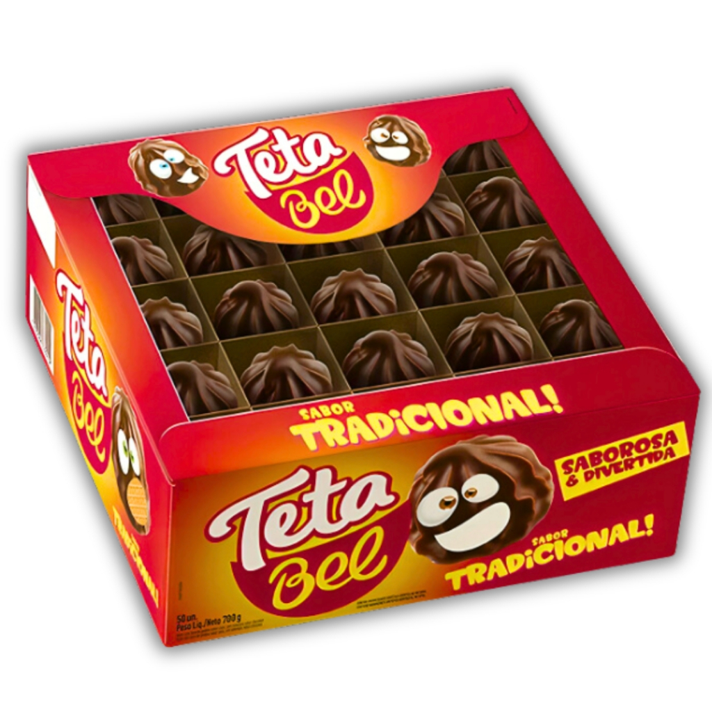 Teta De Nega Chocolate Ao Leite Tetabel 50UN Bel
