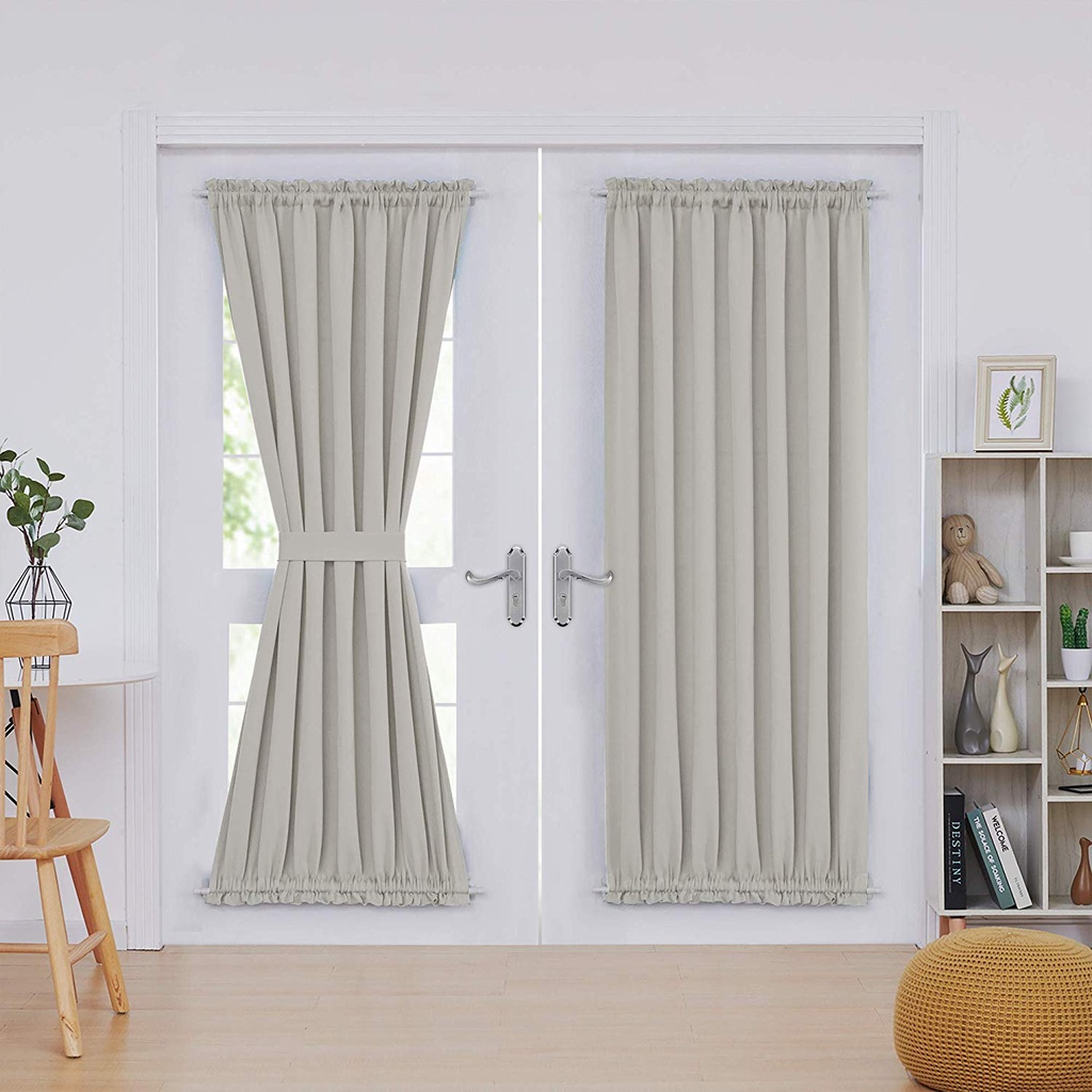 Cortina Porta Vidro 100% Blackout Em Tecido 1,50m L X 2,00m