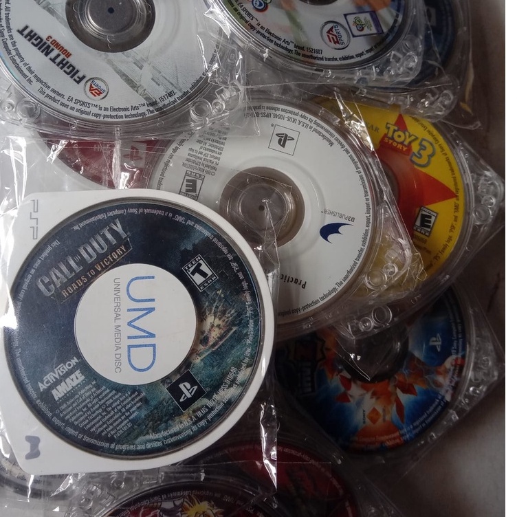 Jogos originais para PSP – Coleção de UMD 