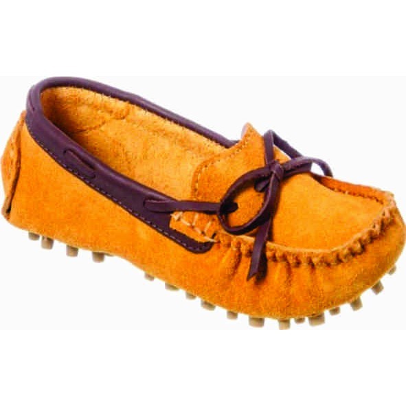 Mocassim Infantil Feminino Em Couro Legítimo com 