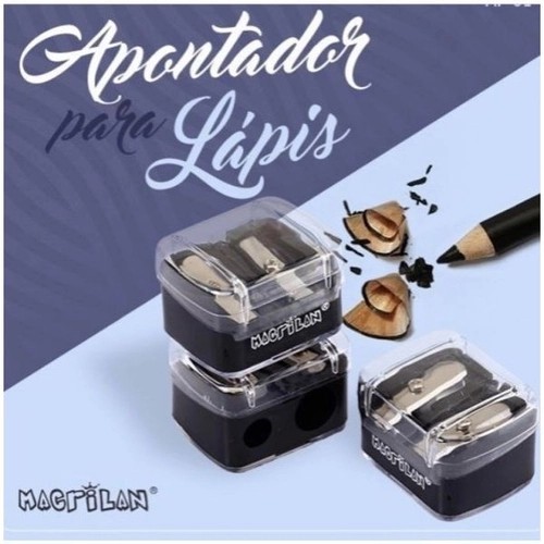 Kit 4  Apontador lapis / Apontador Duplo Para Maqu