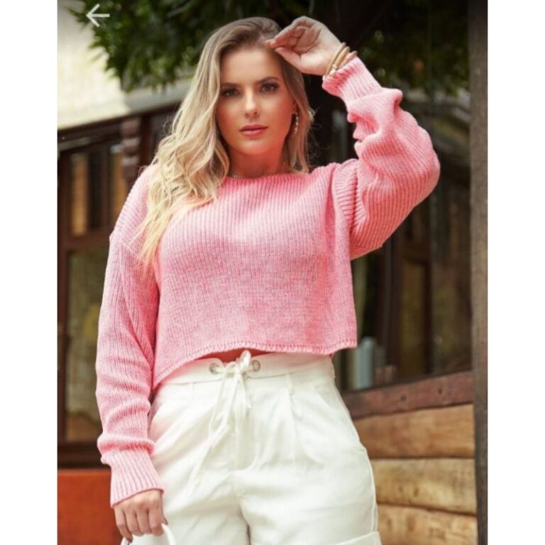 cropped  linha blusa inverno camisa manga longa