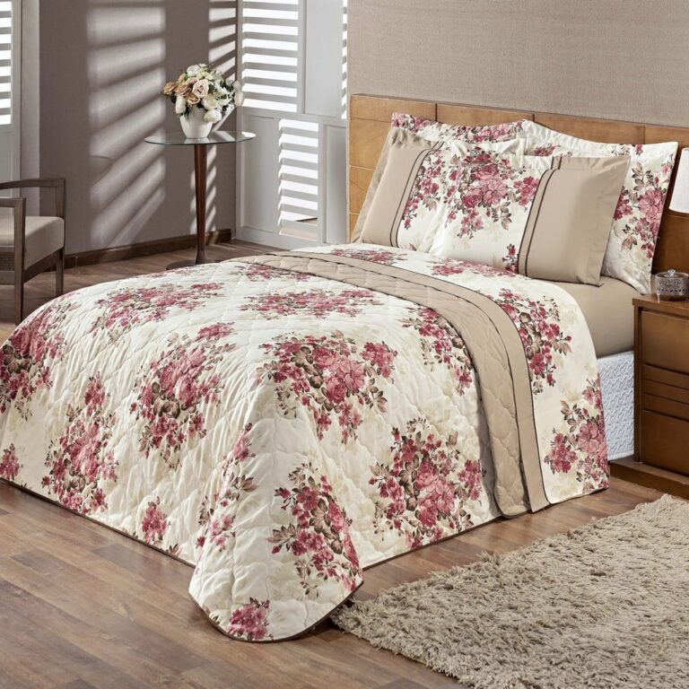 Cobre Leito Valentina King 3 Peças