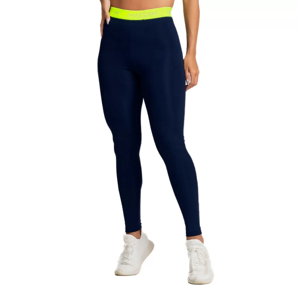 Legging Feminina Confort Elástico Neon Massam Fitness
