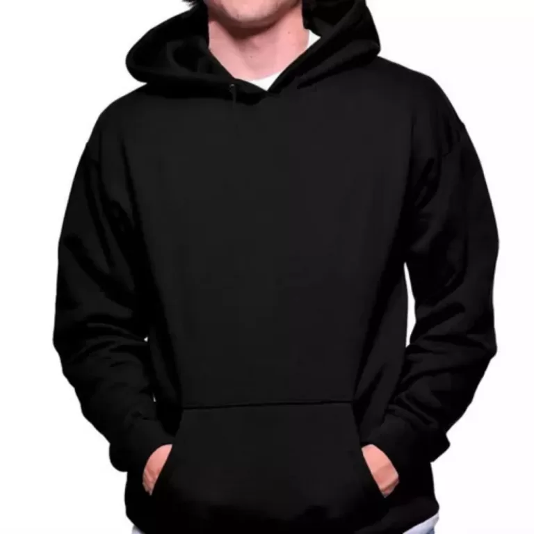 Moletom Masculino Algodão Canguru com Capuz Liso 