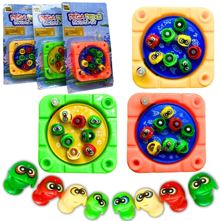 Pequeno Pega Peixe Divertido Brinquedo De Pesca C/