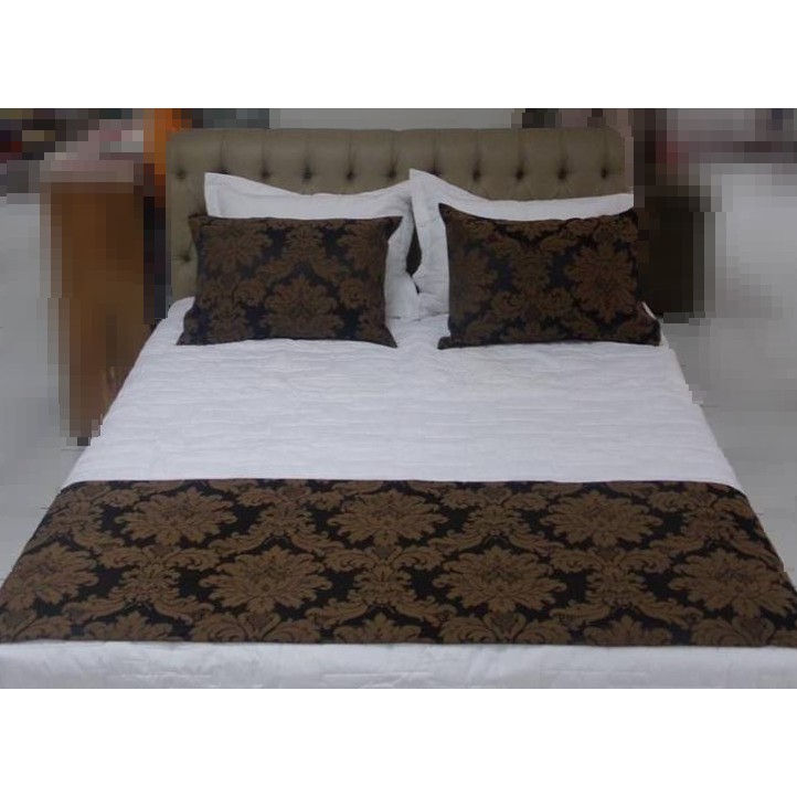Peseira Xale Casal 2,30m X 60cm + 2 Porta Travesse