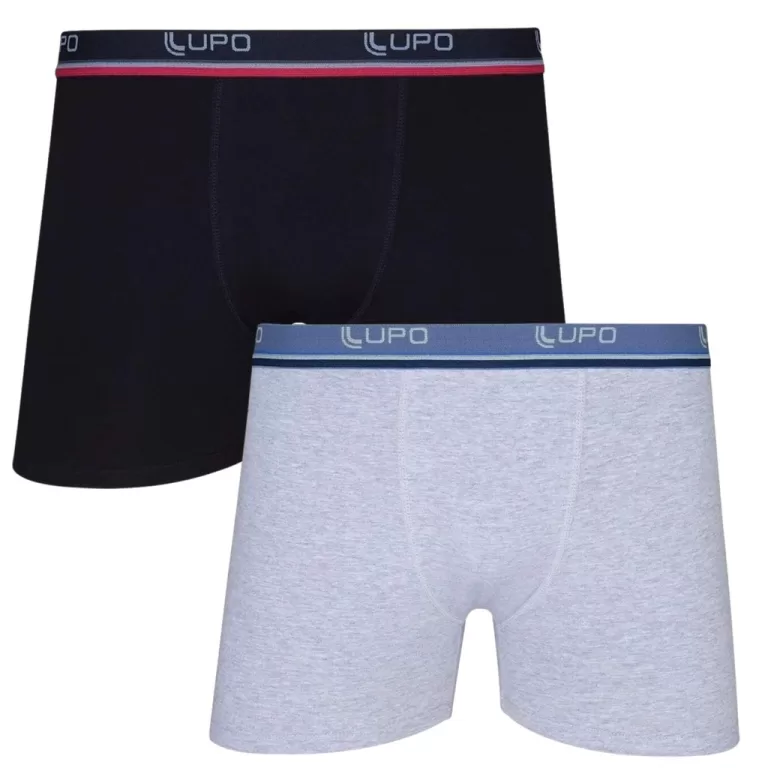 Kit 2 Cuecas Lupo Boxer Box Algodão Masculino
