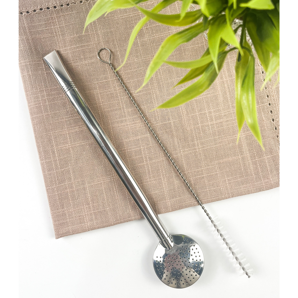 Bomba em Aço Inox com rosca e escova Personalizada – 23cm