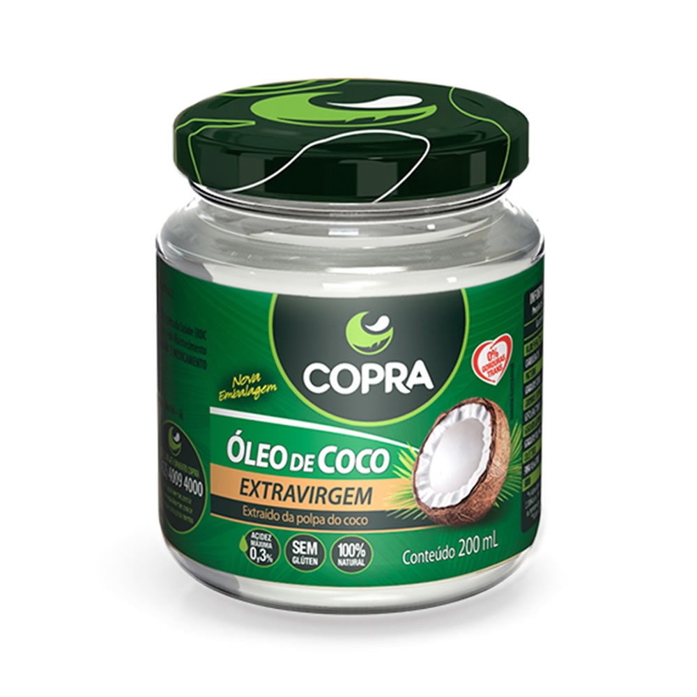 Óleo de Coco Extra Virgem 200ml – Copra