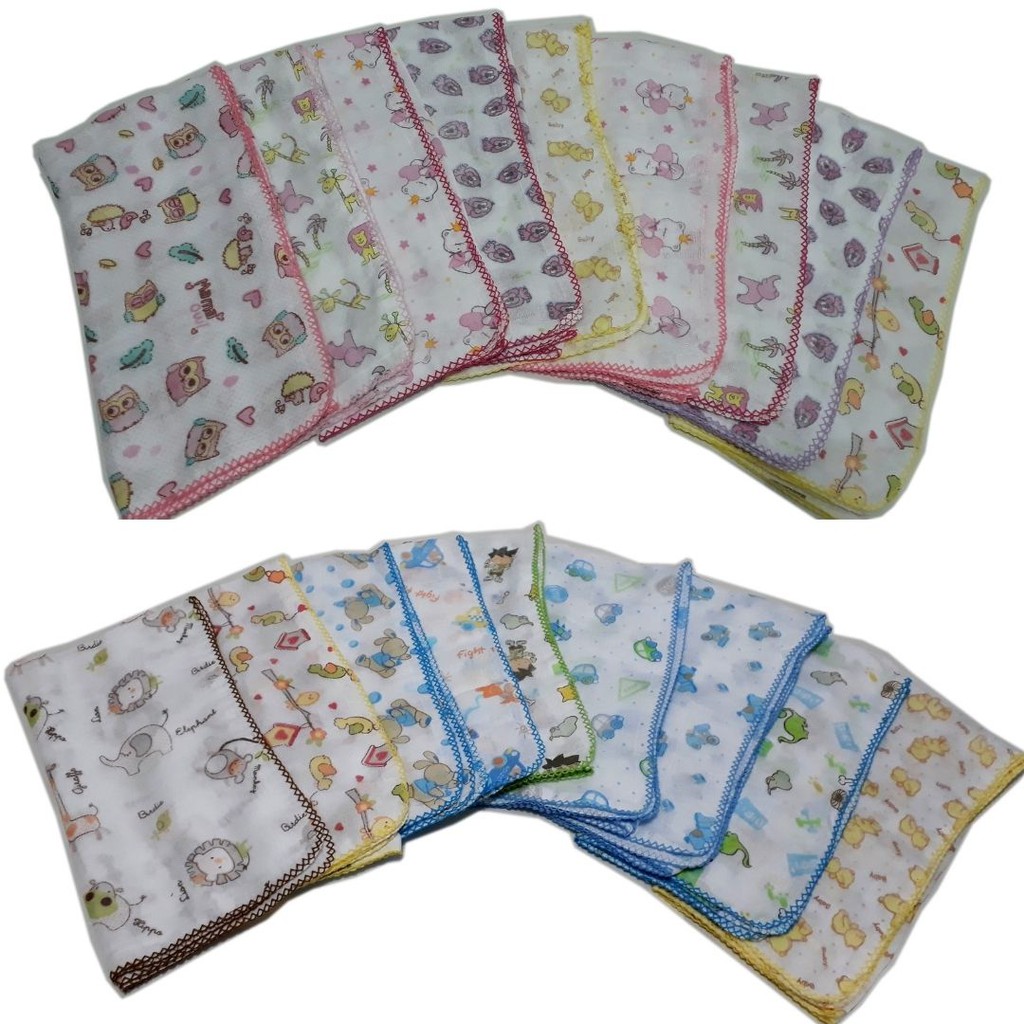 Fralda Luxo Estampada 70x70cm Com Crochê