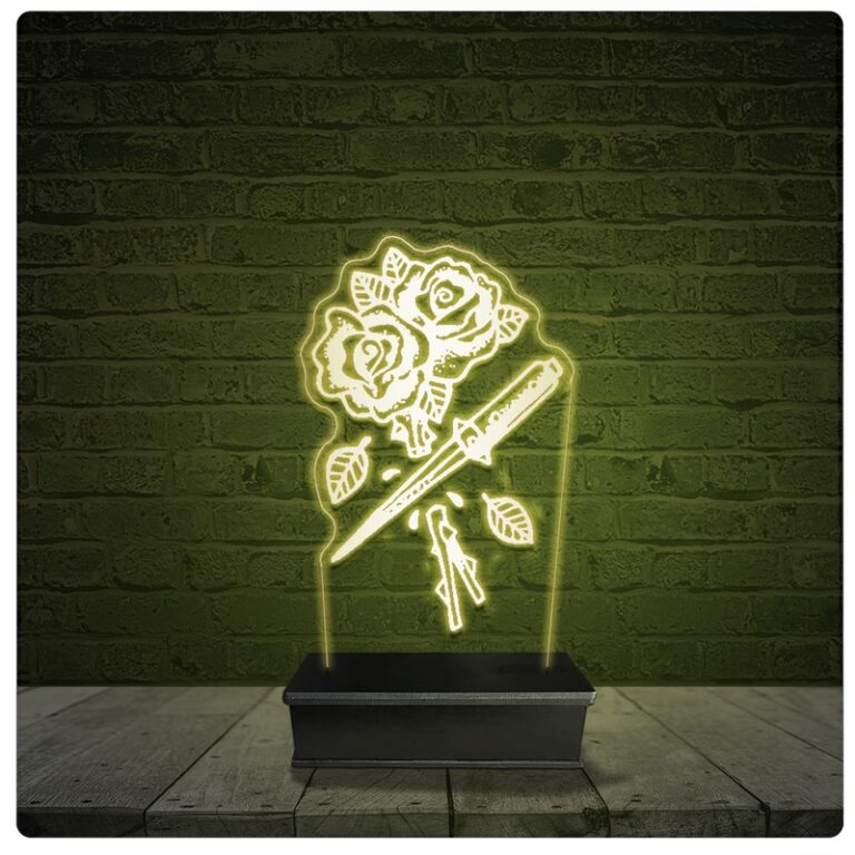 Led Luminária Acrílico Abajur – Tatto Tatu