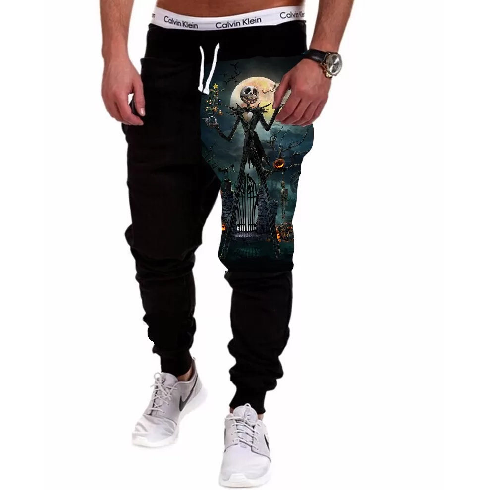 Calça Masculina de Moletom Estampada por Sublimação Jack Esqueleto A136