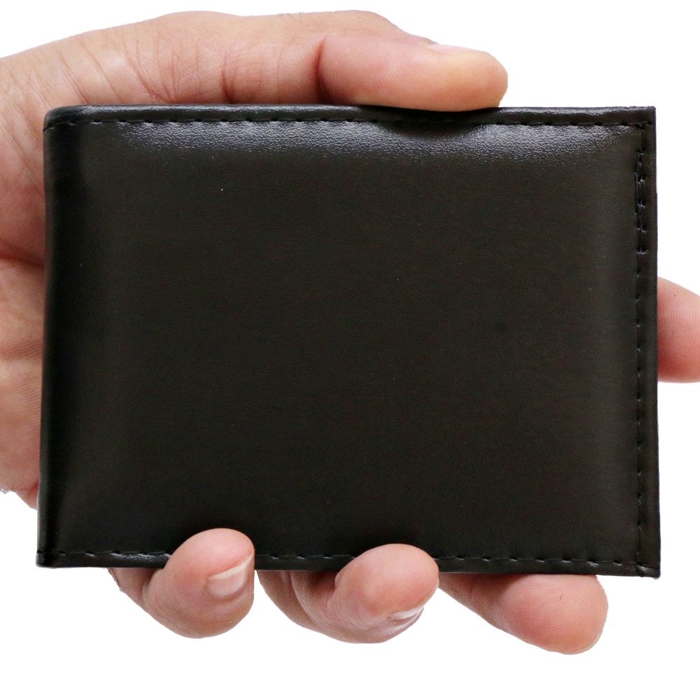 Carteira Masculina Islim Couro Ecológico Barata PRETA