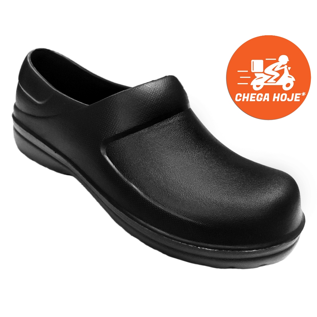 Sapato de Segurança Babuche Antiderrapante Cozinha Manutenção Serviço Yvate BGX082