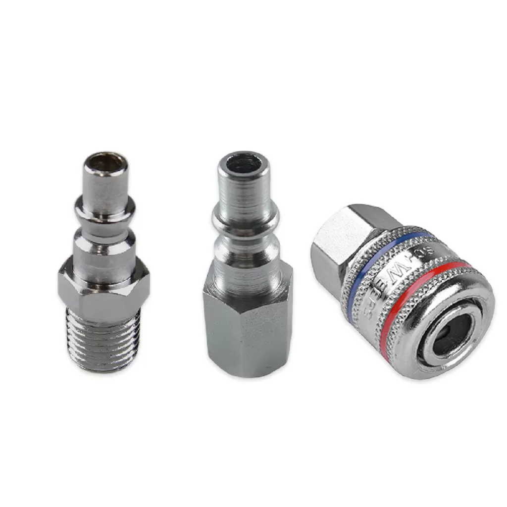 KIT Engate rápido SCHWEERS com 1 Engate Rápido Fêmea 1 Pino Fêmea e 1 Pino Macho