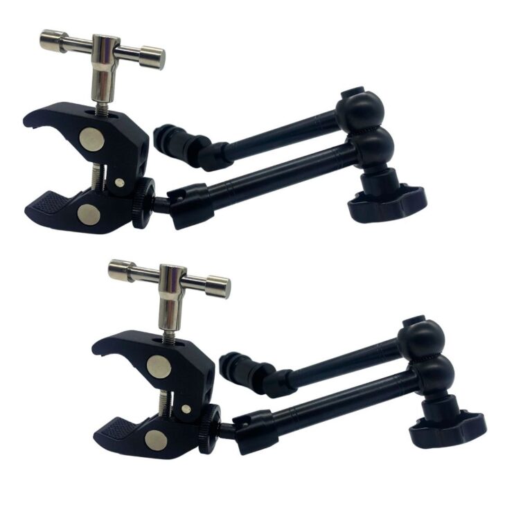 2 Braco Magico Articulado 28cm + Garra Bracadeira 