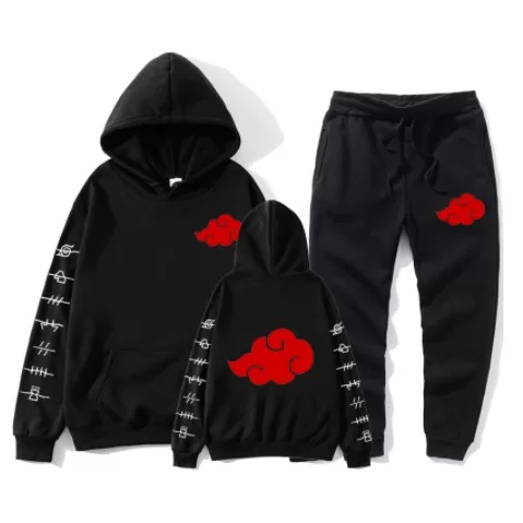 Kit Conjunto Naruto Akatsuki Masculino Anime Manga