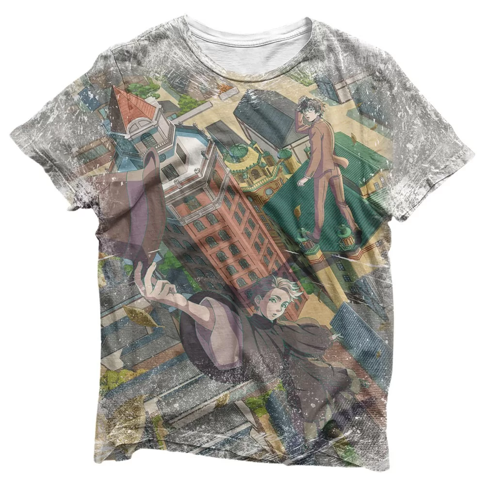 Camisa Kitsutsuki Tantei-Dokoro Capa do Anime – Camisas Kitsutsuki Tantei-Dokoro Estampa Total