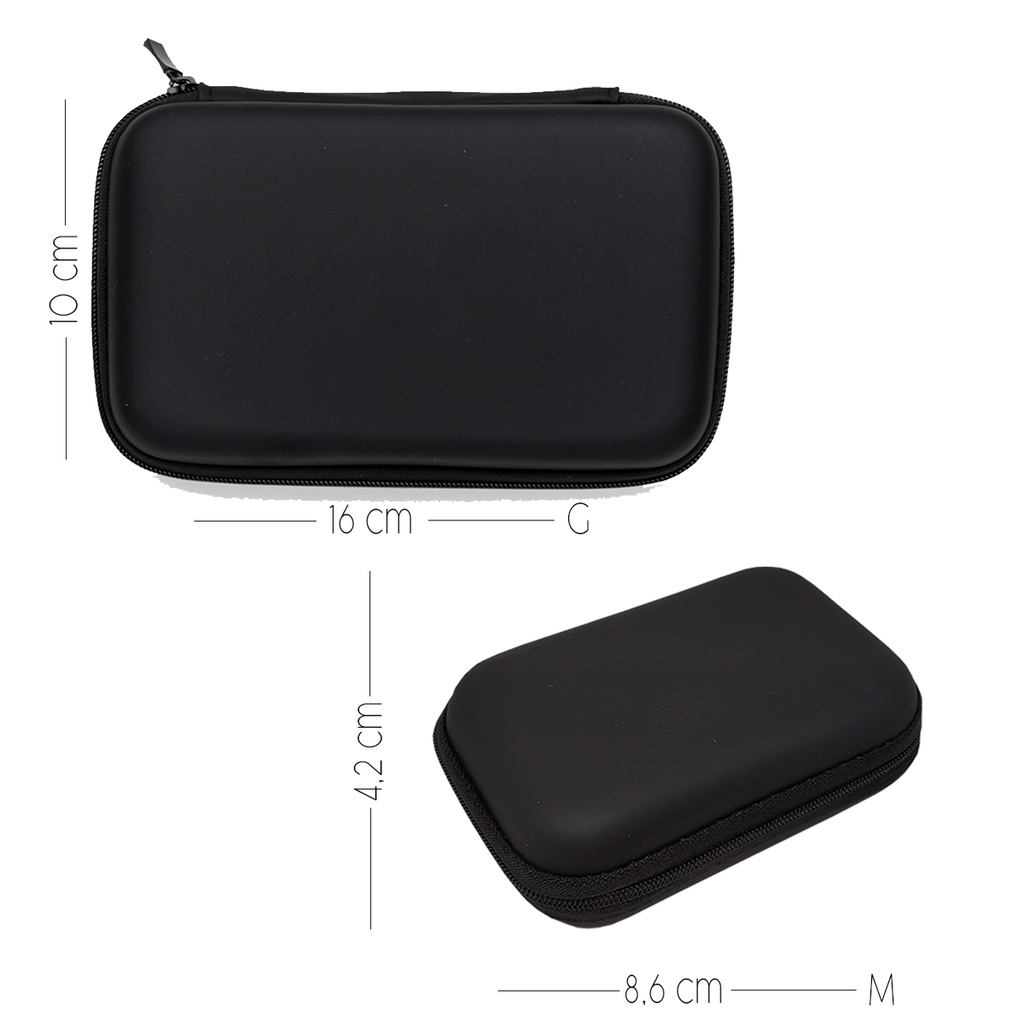 Capa Case Protetora para HD Externo Rígida Preta