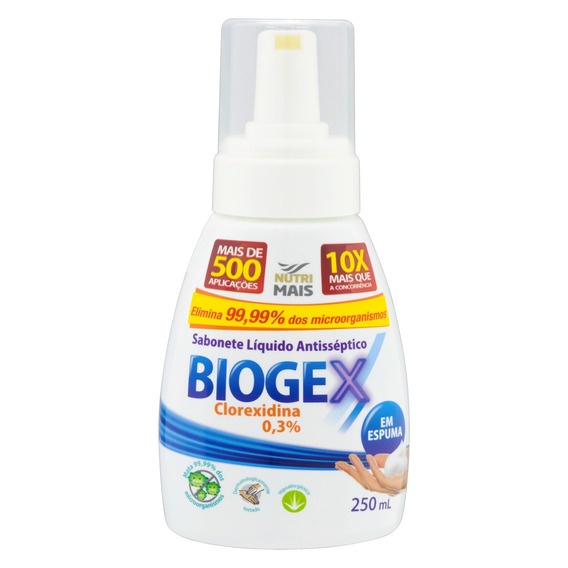 Sabonete Líquido em Espuma Antisséptico Biogex 2