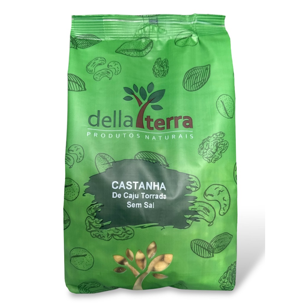 Castanha de Caju Banda e Pedaços Torrada sem Sal 1Kg – Della Terra
