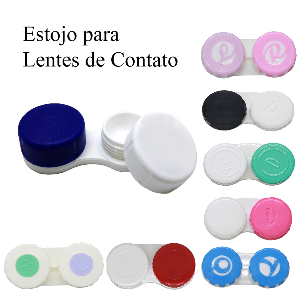 Estojo para Lentes de Contato Gelatinosa  – Case para guardar Lente de Contato – Várias cores