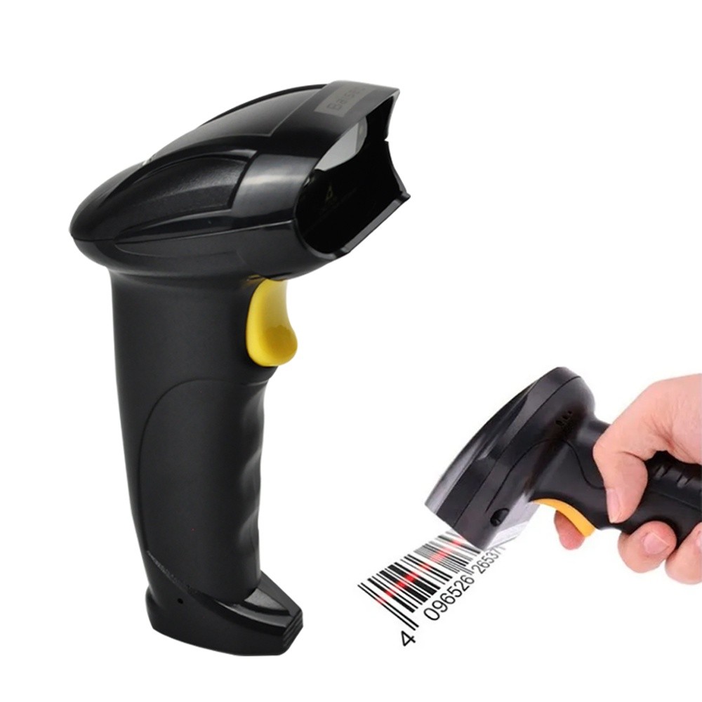 Leitor De Código de Barras Com fio Scanner Laser Cabo Usb 180cm 1D 110/220V 5V