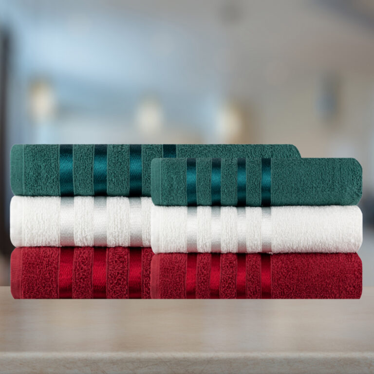 Jogo de Toalhas 6pçs Felpudos 100% Algodão: 3 Ba