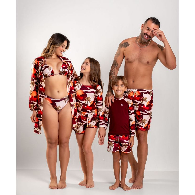 Família Moda Praia Shorts e Peças Tactel em  Alta Qualidade
