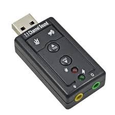 Placa De Som Usb 7.1 Conector P2 Fone Microfone