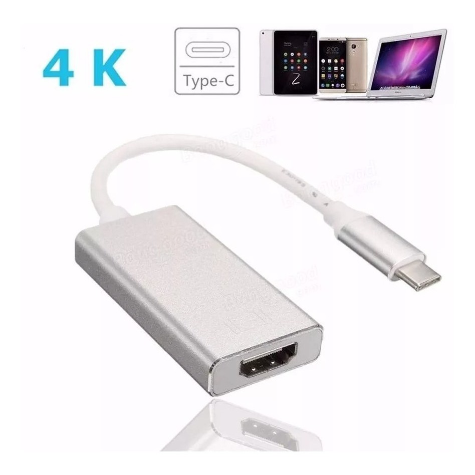 CONVERSOR USB-C 3.1 TYPE-C PARA HDMI 4K FÊMEA