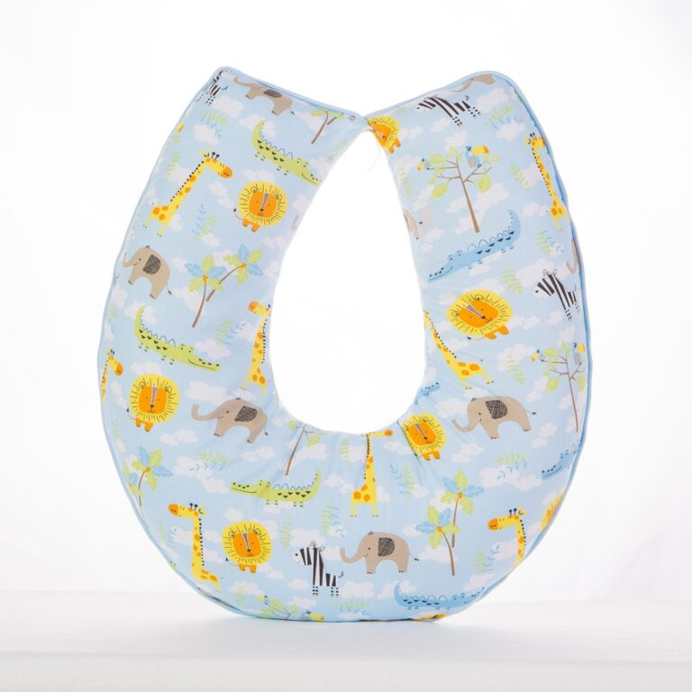 Almofada Amamentação para Bebê Estampada Safari