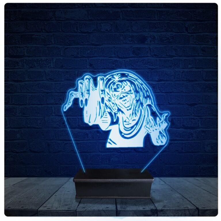 Luminária Led Acrilico Abajur – Eddie Iron 