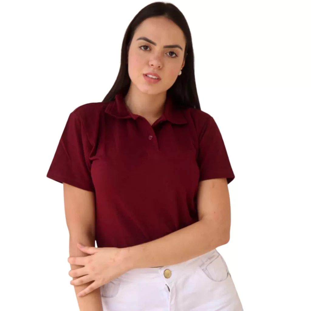 Blusa Blusinha Camiseta Gola Polo Feminina Atacado 1 Peça