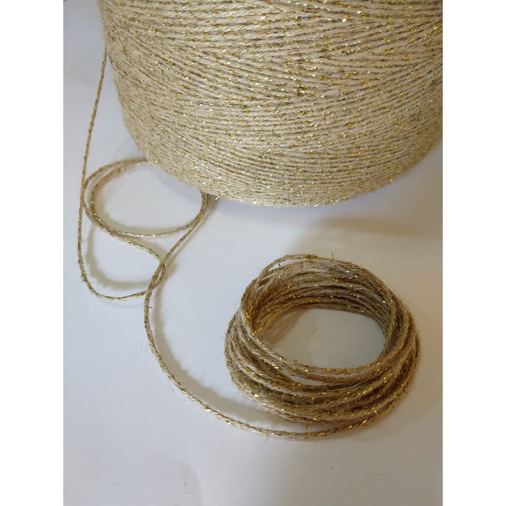 Fio de Juta Natural Colorido – 10 Metros – EcoArt