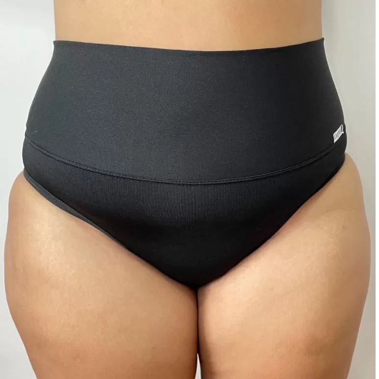 Kit C/10 Calcinhas Cinta Modeladora Plus Size Cintura Alta Conforto