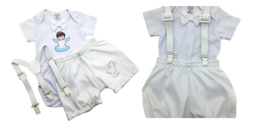Roupa Bebê Batizado Batismo Menino – Kit C/