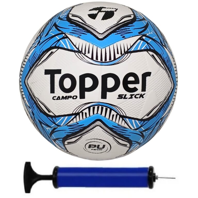 Bola Futebol Campo Oficial Topper + Bomba de ar