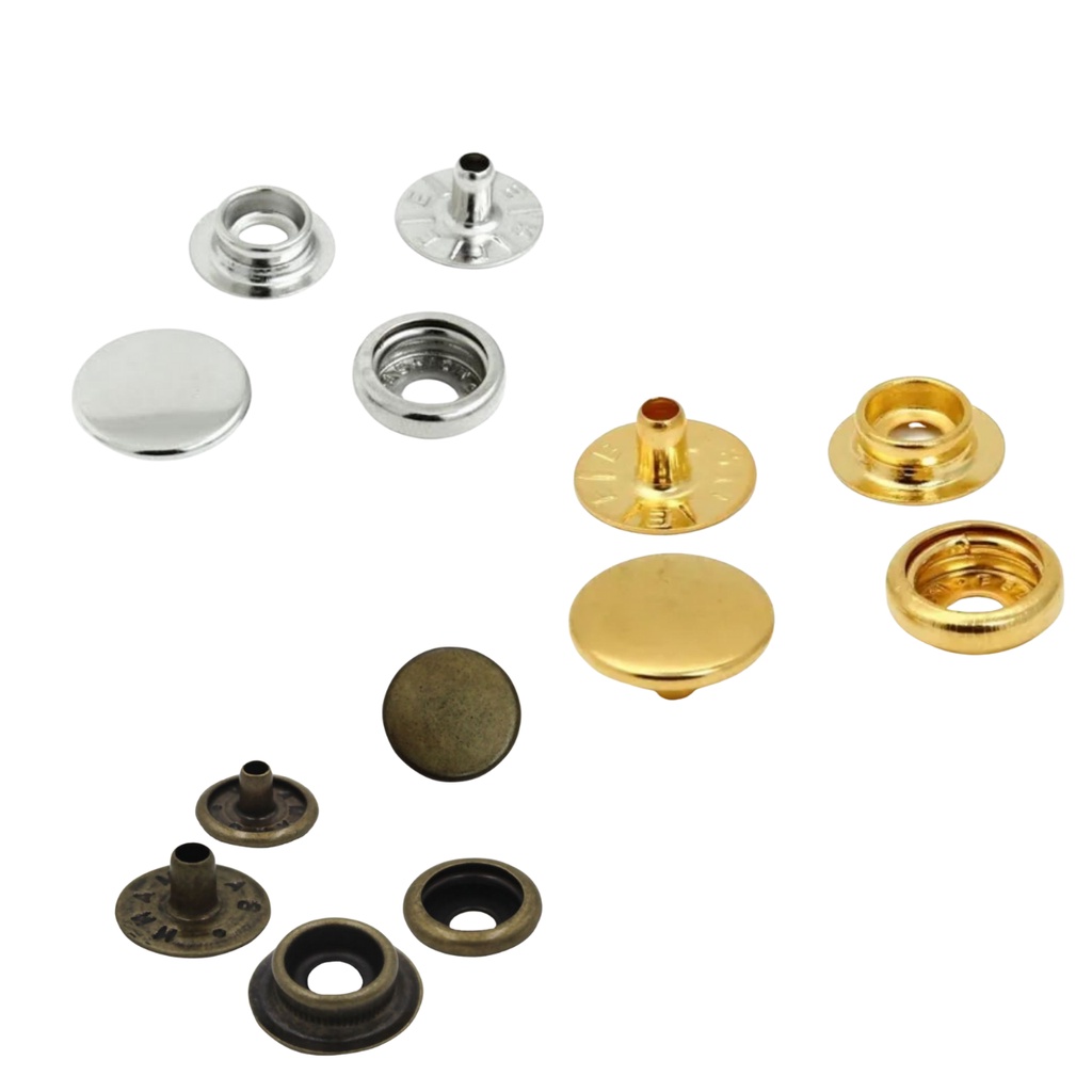 Botao Pressao Ferro Metal N. 80, Pcte Com 50 Unidades