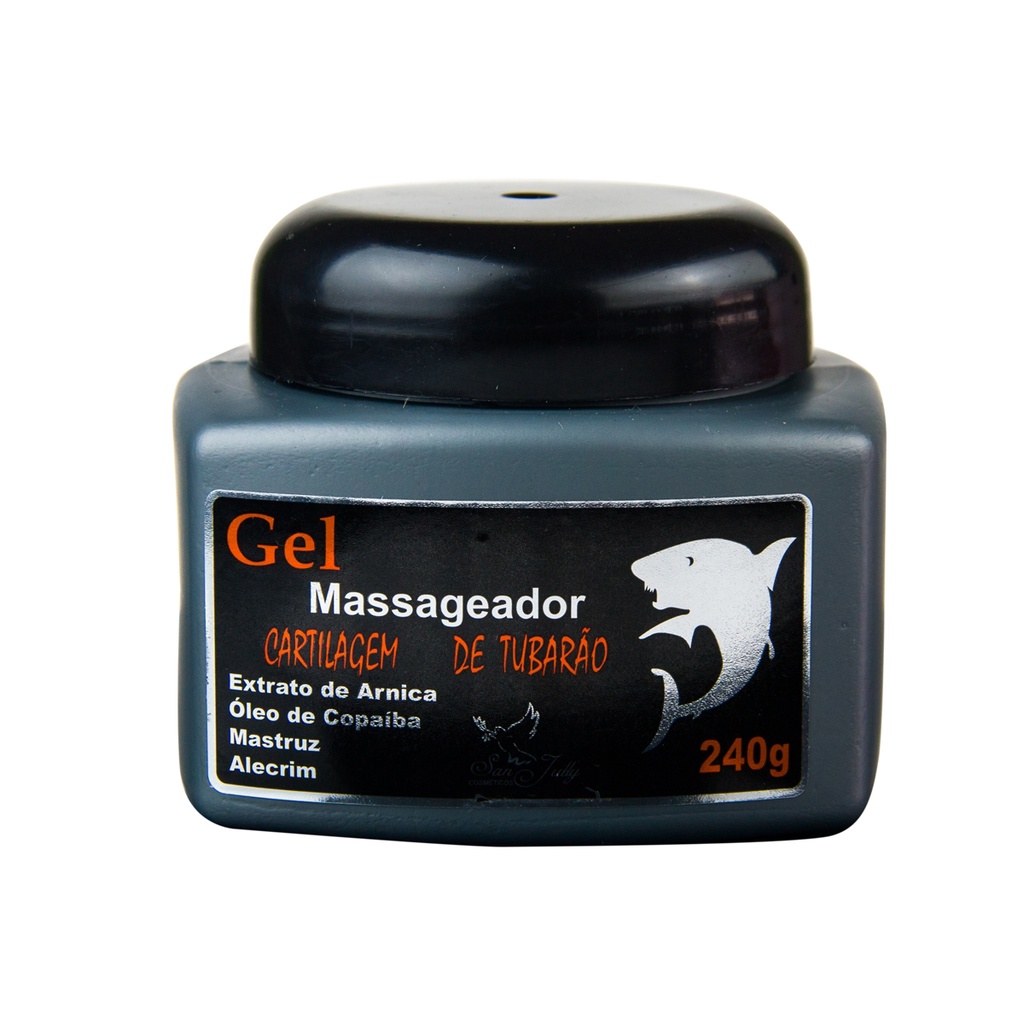 Gel Massageador Cartilagem de Tubarão 240g – San Jully