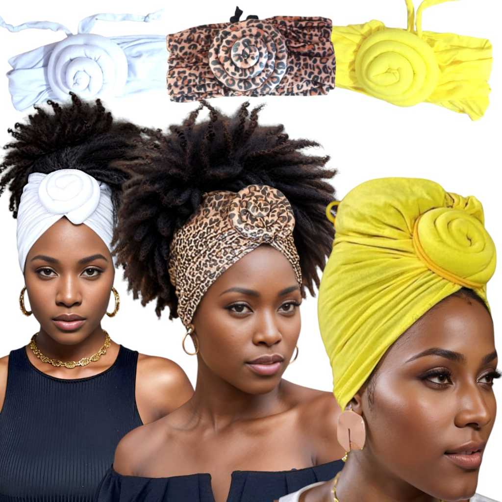 Turbante para cabelo black presente para o dia das mães