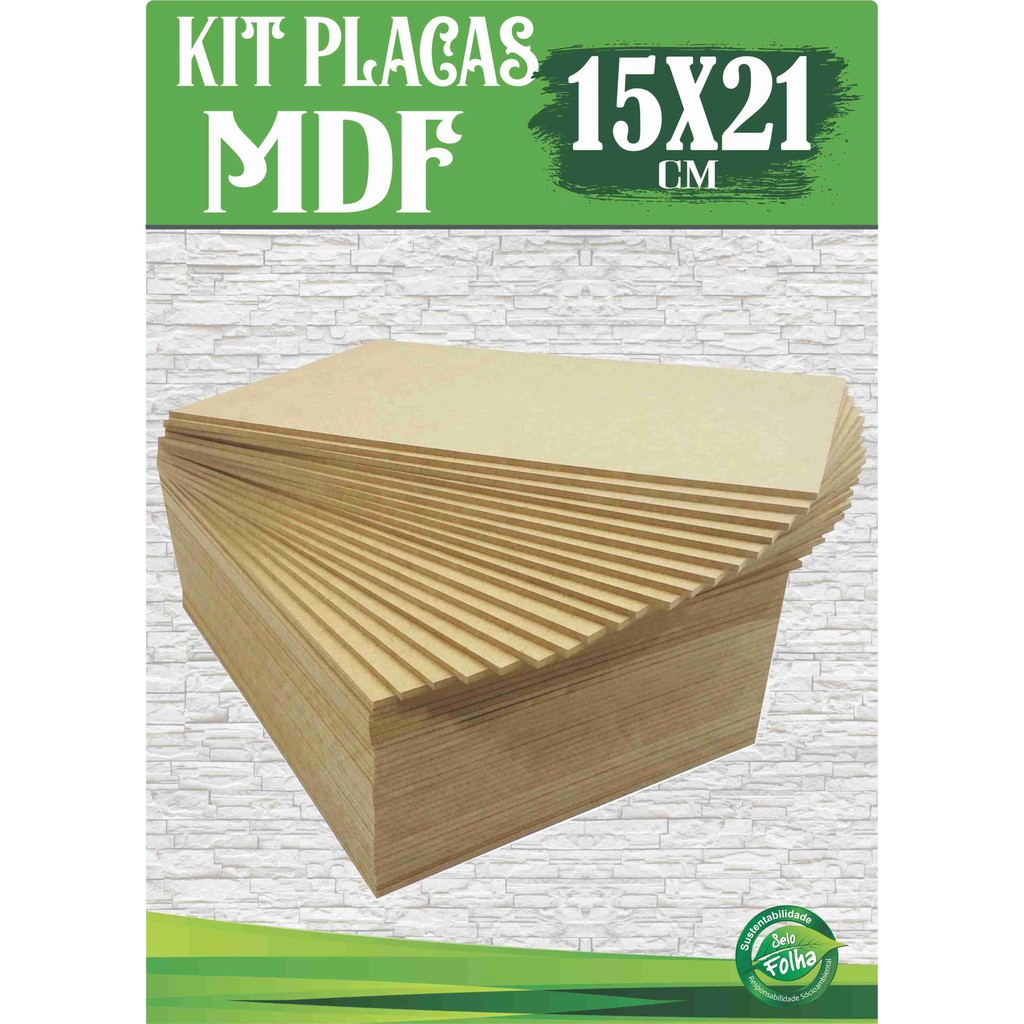 CHAPA EM MDF – 3MM – A5 – 15X21 ARTESANATO