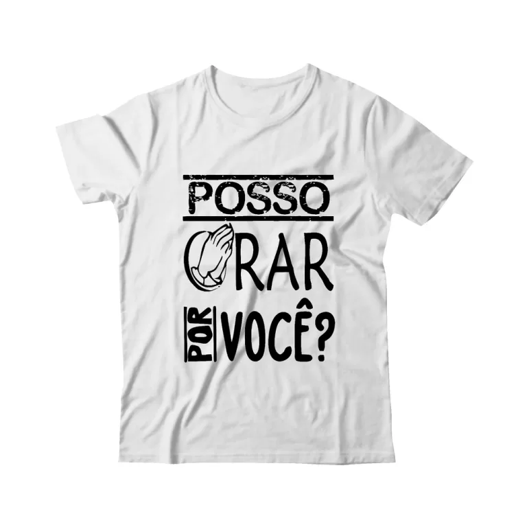 Camiseta T-Shirt Religiosa Posso Orar Por Você