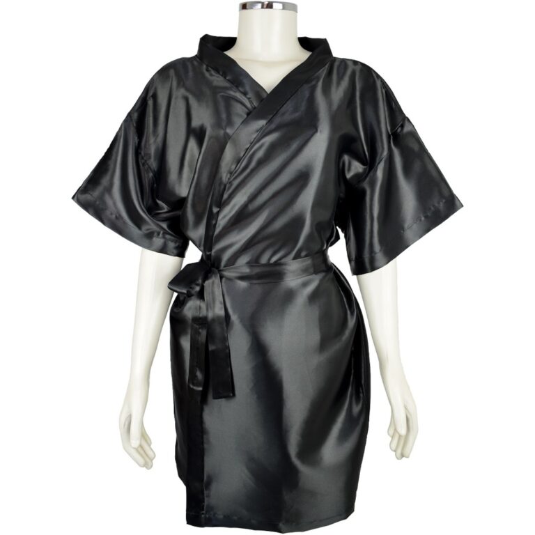 Robe De Cetim Manga Curta Salao / Noiva / Casament
