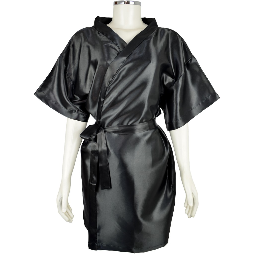 Robe De Cetim Manga Curta Salao / Noiva / Casamento
