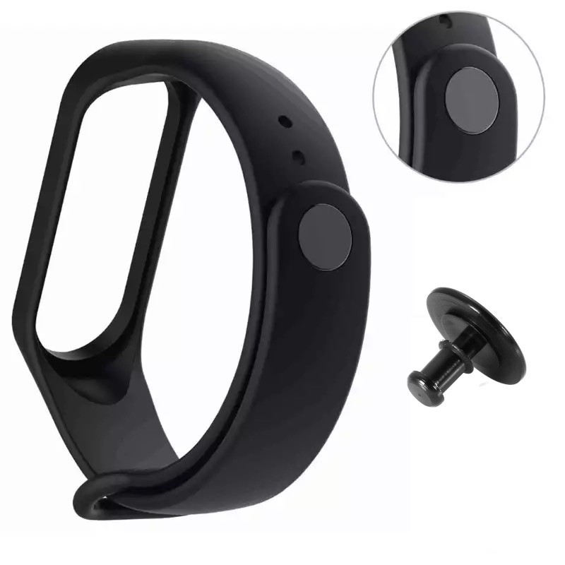 Botão Mi Band Metal Pino Trava para Xiaomi Mi Band 3 4 5 6 7 8 9