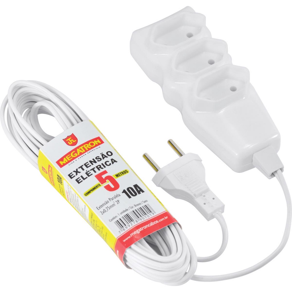 Extensão Paralelo 5M 2X0,75MM BR
