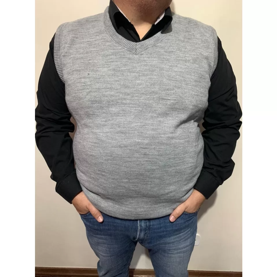 Pulôver Colete Tricô Masculino Plus Size frio