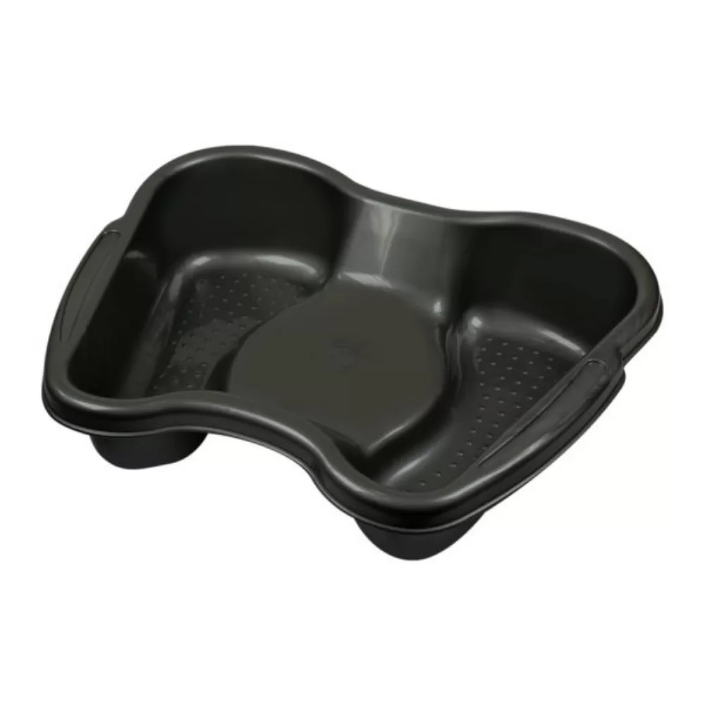 BACIA PLÁSTICA PEDICURE PRETA SANTA CLARA